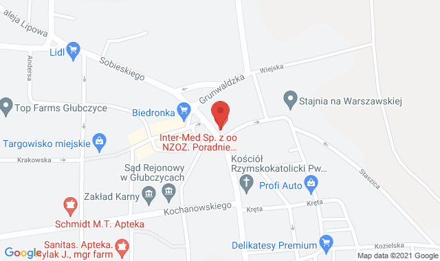 Punkt Pobrań Diagnostyki – Głubczyce, ul. Sienkiewicza 1