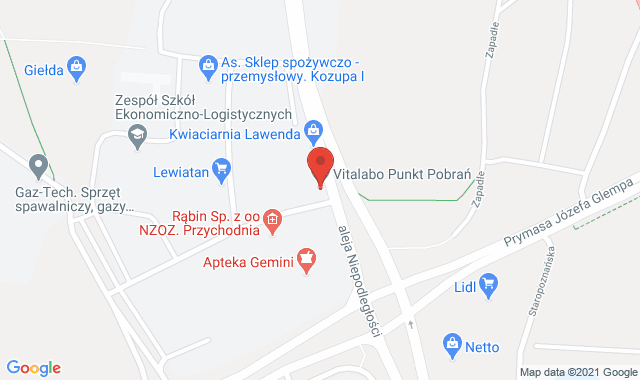 Punkt Pobrań Diagnostyki – Inowrocław, ul. Niepodległości 20a
