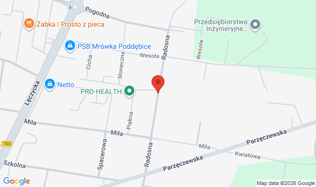 Punkt Pobrań Diagnostyki – Poddębice, ul. Radosna 41b