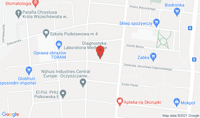 Punkt Pobrań Diagnostyki – Piastów, ul. Dąbrowskiego 26