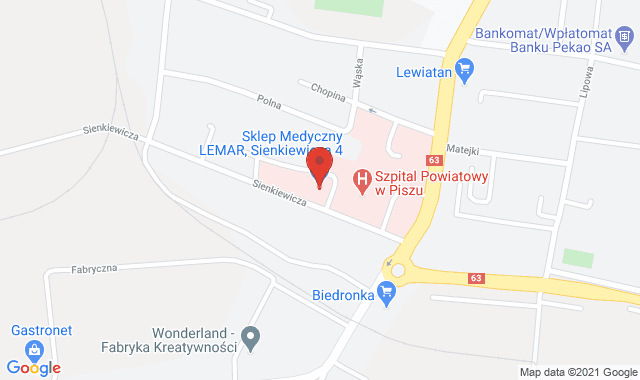 Punkt Pobrań Diagnostyki – Pisz, ul. Sienkiewicza 4
