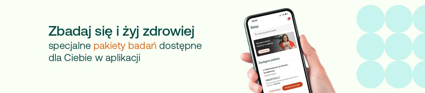 pakiety badań dostępne w aplikacji