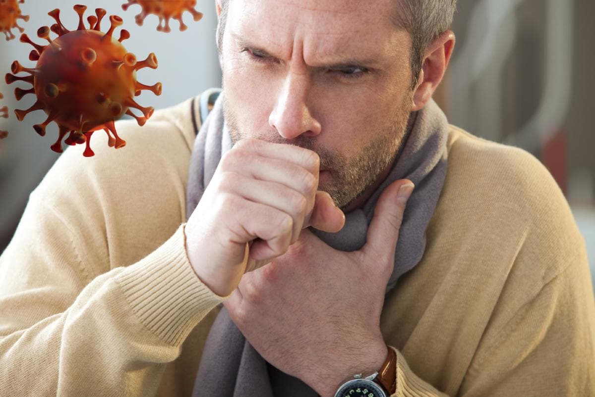 koronawirus chory mężczyzna