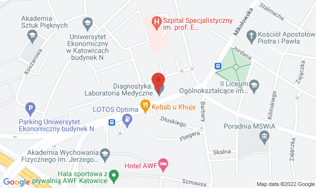 Punkt Pobrań Diagnostyki – Katowice, ul. Mikołowska 53a