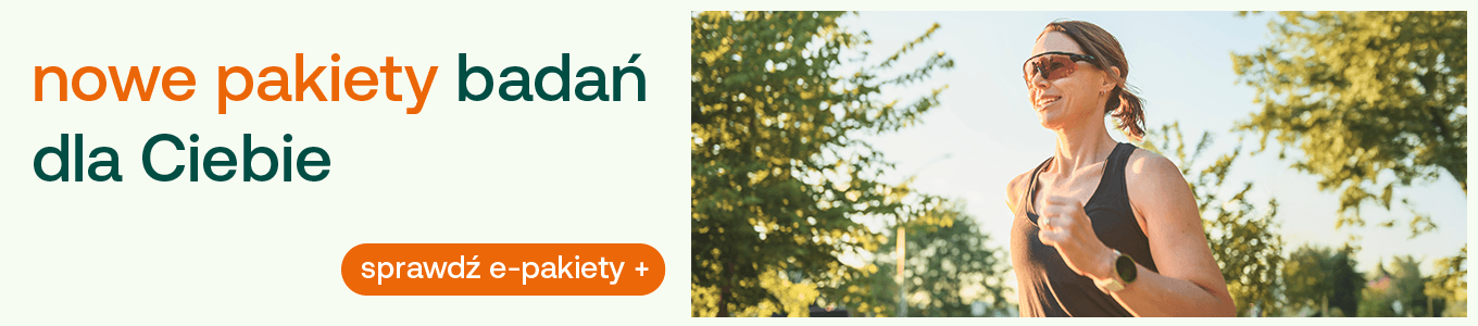 pakiety badań zdrowowieczność - nowe pakiety badań dla Ciebie. Kliknij w baner aby sprawdzić e-pakiety badań.