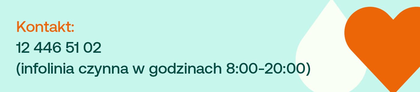 kontakt 12 446 51 02 (infolinia czynna w godzinach 8:00-20:00)